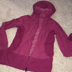 Lululemon reversible zip up with hood size 8